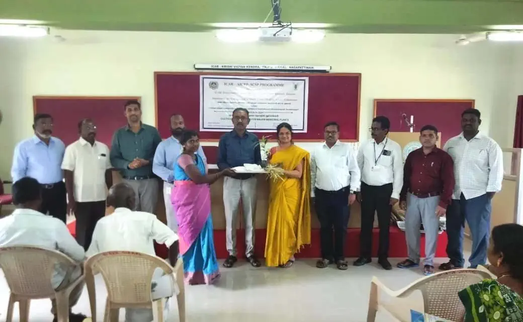 1. One day training program on Medicinal Plant at KVK, Nagapattinam – 10.10.2025