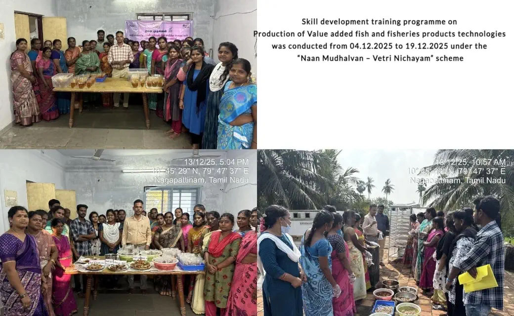 Skill Training on Value Added fisheries products